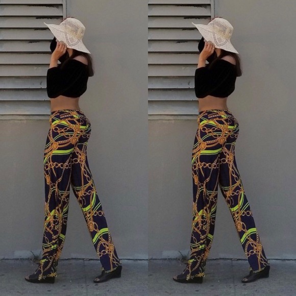 ‼️PRICE FIRM‼️Green palazzo pants. - Picture 2 of 3